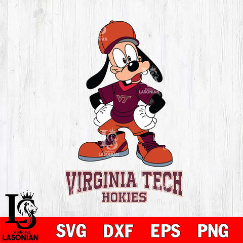 Virginia Tech Hokies Goofy Sport SVG DXF EPS PNG FILE,NCAA svg ,Football Digital Download,Instant Download, Silhouette