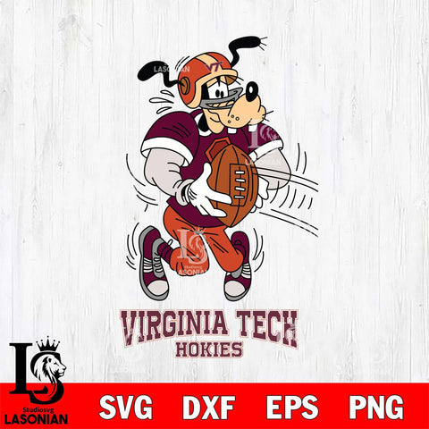 Virginia Tech Hokies Goofy Sport Football SVG DXF EPS PNG FILE,NCAA svg ,Football Digital Download,Instant Download, Silhouette