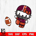 Virginia Tech Hokies Hello Kitty sport 12 Svg Eps Dxf Png File, NCAA svg, Digital Download, Instant Download