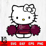 Virginia Tech Hokies Hello Kitty sport 3 Svg Eps Dxf Png File, NCAA svg, Digital Download, Instant Download