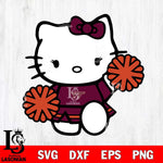 Virginia Tech Hokies Hello Kitty sport 4 Svg Eps Dxf Png File, NCAA svg, Digital Download, Instant Download
