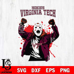 Virginia Tech Hokies Jason Voorhees Horror Halloween 3 Svg Eps Dxf Png File, NCAA svg, Digital Download, Instant Download