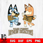Wake Forest Demon Deacons Bluey Chilli Sport Svg Eps Dxf Png File, Digital Download, Instant Download