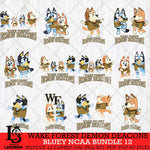 Wake Forest Demon Deacons Bluey Dace Mode NCAA Bundle 12 SVG Eps Dxf Png File, Digital Download, Instant Download