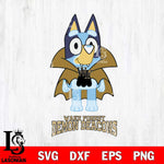 Wake Forest Demon Deacons Bluey Dracula Halloween Svg Eps Dxf Png File, Digital Download, Instant Download