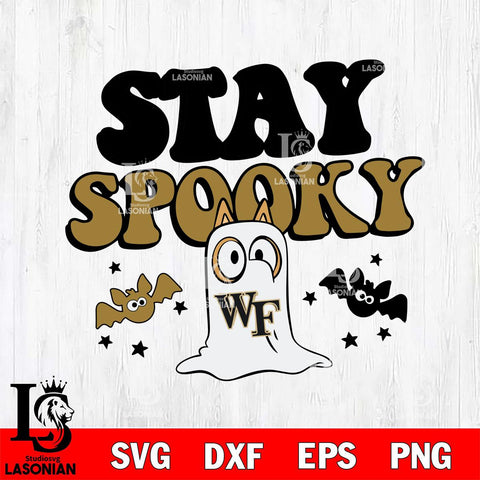Wake Forest Demon Deacons Bluey Halloween Stay Spooky Svg Eps Dxf Png File, Digital Download, Instant Download