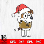 Wake Forest Demon Deacons Bluey Jack Christmas Svg Eps Dxf Png File, Digital Download, Instant Download