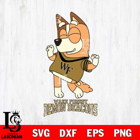 Wake Forest Demon Deacons Chilli Dance Sport Svg Eps Dxf Png File, Digital Download, Instant Download