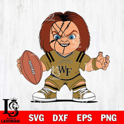 Wake Forest Demon Deacons Chucky Horror 2 Svg Eps Dxf Png File, NCAA svg, Digital Download, Instant Download