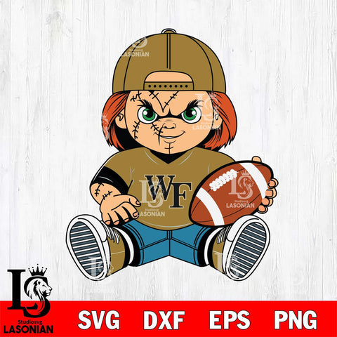 Wake Forest Demon Deacons Chucky Horror 3 Svg Eps Dxf Png File, NCAA svg, Digital Download, Instant Download