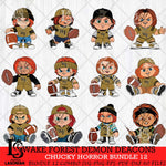 Wake Forest Demon Deacons Chucky Horror Bundle 12 SVG Eps Dxf Png File, Bundle NCAA svg, Digital Download, Instant Download