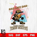 Wake Forest Demon Deacons Donal Duck Rad Like Dad SVG DXF EPS PNG FILE, NCAA File Cut,Digital Download,Instant Download