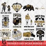Wake Forest Demon Deacons Fathers Day NCAA Bundle 12 Svg Eps Dxf Png File, Digital Download, Instant Download