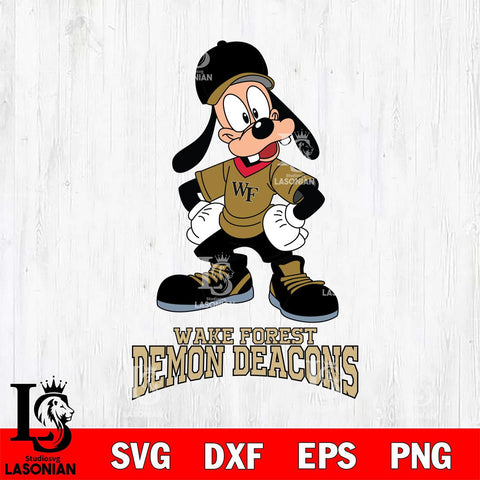 Wake Forest Demon Deacons Goofy Sport SVG DXF EPS PNG FILE,NCAA svg ,Football Digital Download,Instant Download, Silhouette