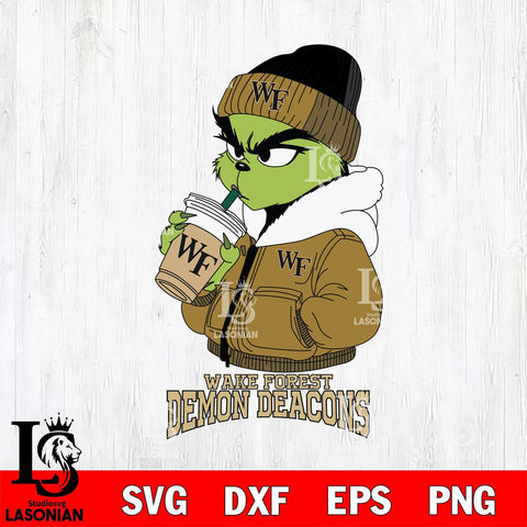 Wake Forest Demon Deacons Grinch Bougie Sport Svg Eps Dxf Png File, Digital Download, Instant Download