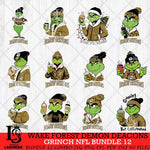Wake Forest Demon Deacons Grinch NFL Bundle 12 SVG Eps Dxf Png File, Digital Download, Instant Download