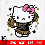 Wake Forest Demon Deacons Hello Kitty Cheerleader 4 Svg Eps Dxf Png File, Digital Download, Instant Download