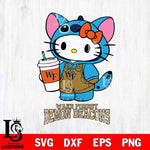Wake Forest Demon Deacons Hello Kitty Stitch Svg Eps Dxf Png File, NCAA svg, Digital Download, Instant Download