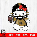Wake Forest Demon Deacons Hello Kitty sport 11 Svg Eps Dxf Png File, NCAA svg, Digital Download, Instant Download