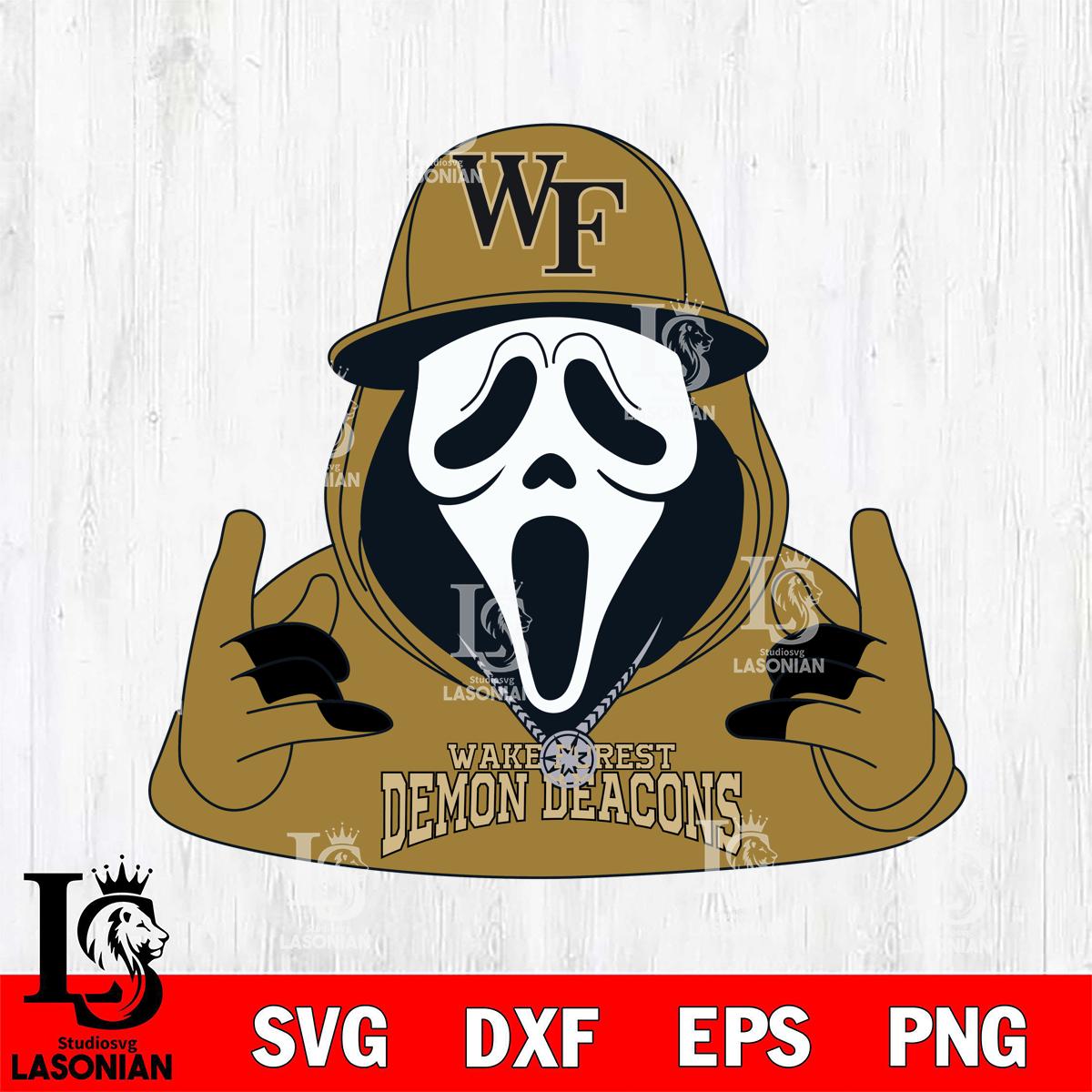Wake Forest Demon Deacons Horror Character Ghostface Sport – lasoniansvg