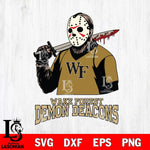 Wake Forest Demon Deacons Jason Voorhees 11 Svg Eps Dxf Png File, Digital Download