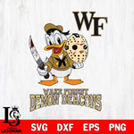 Wake Forest Demon Deacons Jason Voorhees 12 Svg Eps Dxf Png File, Digital Download