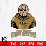 Wake Forest Demon Deacons Jason Voorhees 4 Svg Eps Dxf Png File, Digital Download