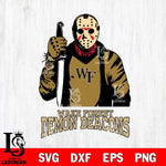 Wake Forest Demon Deacons Jason Voorhees 6 Svg Eps Dxf Png File, Digital Download