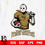 Wake Forest Demon Deacons Jason Voorhees 9 Svg Eps Dxf Png File, Digital Download