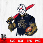 Wake Forest Demon Deacons Jason Voorhees Horror 11 Svg Eps Dxf Png File, NCAA svg, Digital Download, Instant Download