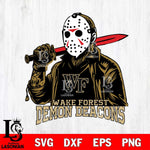 Wake Forest Demon Deacons Jason Voorhees Horror 12 Svg Eps Dxf Png File, NCAA svg, Digital Download, Instant Download