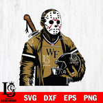 Wake Forest Demon Deacons Jason Voorhees Horror 2 Svg Eps Dxf Png File, NCAA svg, Digital Download, Instant Download