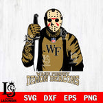 Wake Forest Demon Deacons Jason Voorhees Horror 3 Svg Eps Dxf Png File, NCAA svg, Digital Download, Instant Download