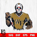 Wake Forest Demon Deacons Jason Voorhees Horror 5 Svg Eps Dxf Png File, NCAA svg, Digital Download, Instant Download