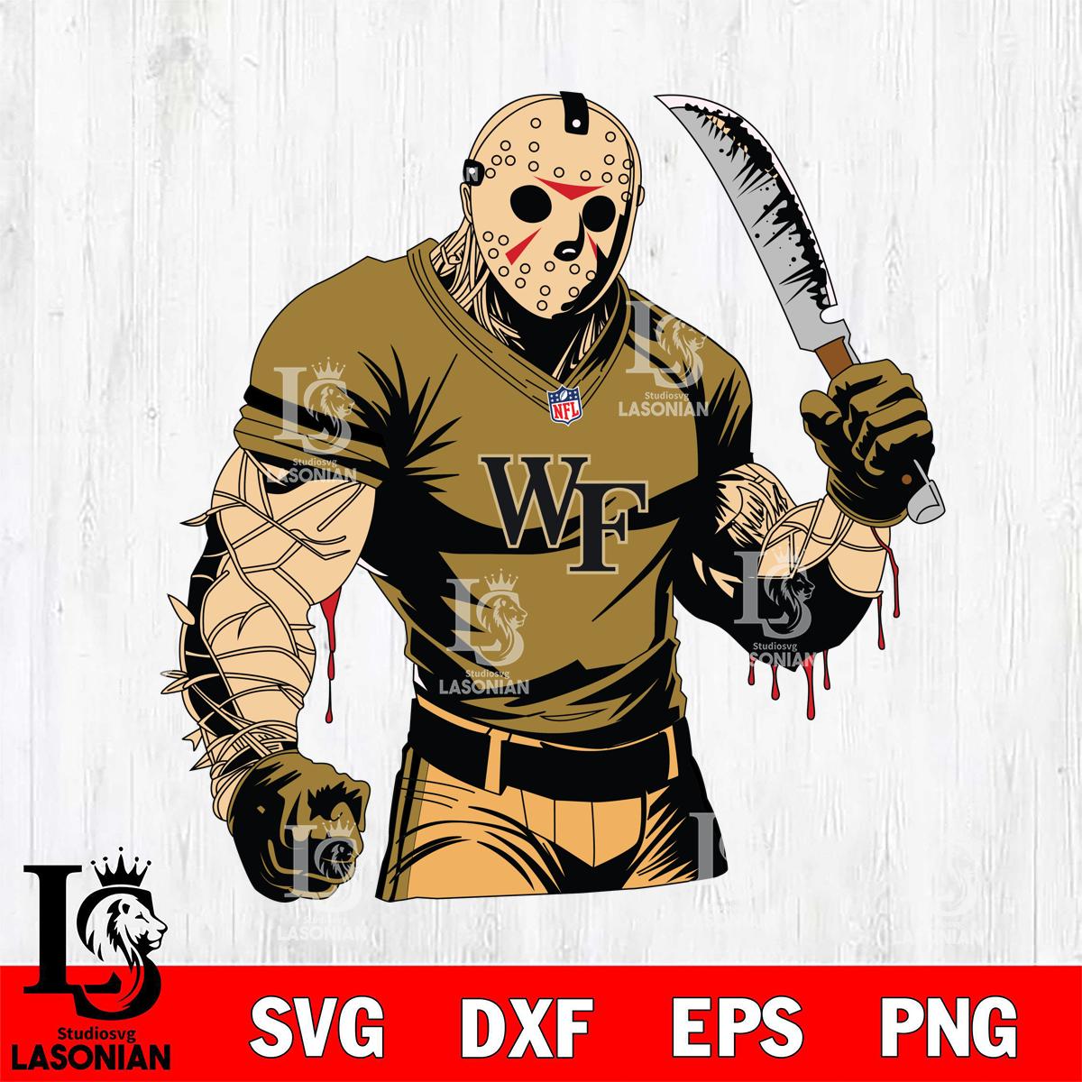 Wake Forest Demon Deacons Jason Voorhees Horror 8 – lasoniansvg