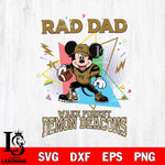Wake Forest Demon Deacons Mickey Mouse Sport Rad Dad SVG DXF EPS PNG FILE, NCAA File Cut,Digital Download,Instant Download
