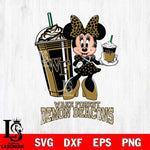 Wake Forest Demon Deacons Minnie Mouse Fan And Coffee Svg Eps Dxf Png File, Digital Download, Instant Download