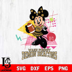 Wake Forest Demon Deacons Minnie Mouse Sport SVG DXF EPS PNG FILE, NCAA File Cut,Digital Download,Instant Download