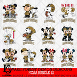 Wake Forest Demon Deacons NCAA Bundle 12 Svg Eps Dxf Png File,Bundle NCAA svg , Digital Download , Instant Download, Cricut File