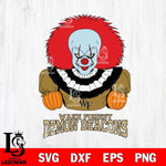 Wake Forest Demon Deacons Pennywise Horror Sport 3 Svg Eps Dxf Png File, Digital Download