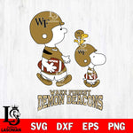 Wake Forest Demon Deacons Snoopy Sport Svg Eps Dxf Png File, Digital Download