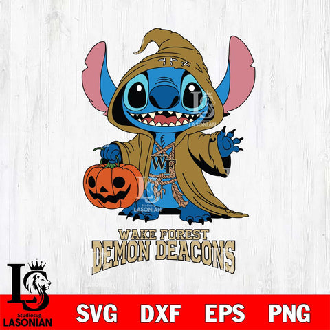 Wake Forest Demon Deacons Stitch Horror Svg Eps Dxf Png File, NCAA svg, Digital Download, Instant Download