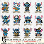 Wake Forest Demon Deacons Stitch Horror Bundle 12 SVG Svg Eps Dxf Png File, NCAA svg, Digital Download, Instant Download