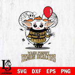 Wake Forest Demon Deacons Stitch Pennywise Halloween Svg Eps Dxf Png File, Digital Download, Instant Download
