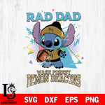 Wake Forest Demon Deacons Stitch Rad Dad SVG DXF EPS PNG FILE, NCAA File Cut,Digital Download,Instant Download
