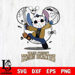 Wake Forest Demon Deacons Stitch jason voorhees Halloween Svg Eps Dxf Png File, Digital Download, Instant Download