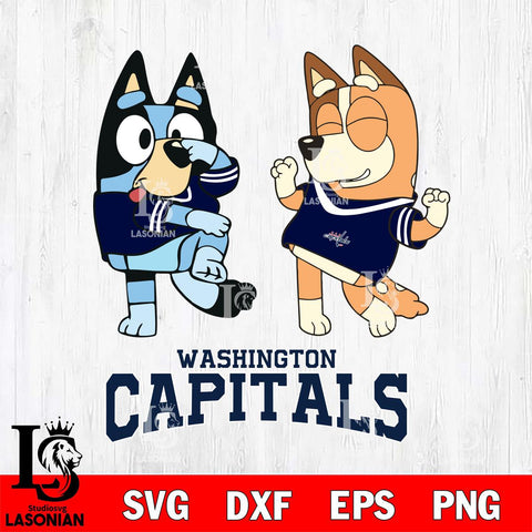 Washington Capitals Bluey Chilli Sport Svg Eps Dxf Png File, Digital Download, Instant Download