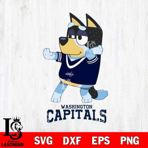 Washington Capitals Bluey Dad Dance Svg Eps Dxf Png File, Digital Download, Instant Download