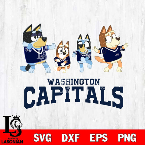 Washington Capitals Bluey Dance Mode Squats Svg Eps Dxf Png File, Digital Download, Instant Download