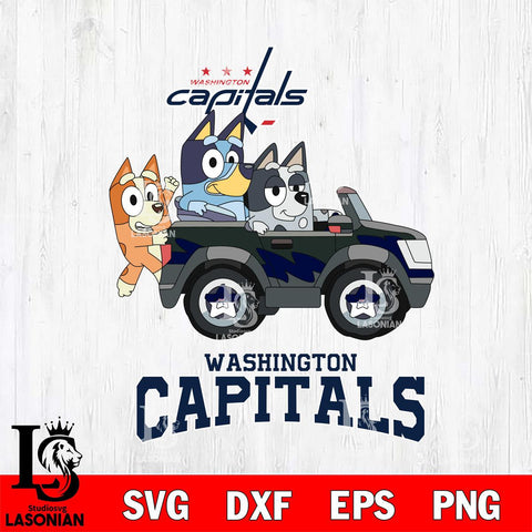 Washington Capitals Bluey friends Svg Eps Dxf Png File, NHL svg, Digital Download, Instant Download